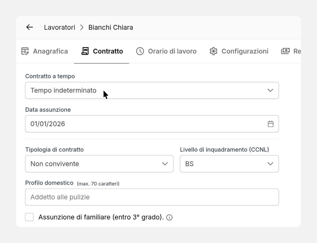 Contratti pronti senza codici